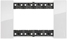 Рамка горизонтальная Legrand BTicino Living Now 1-м. 4 мод. лед картинка